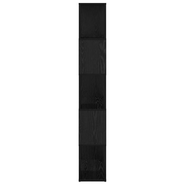 Bücherregal Schwarze Eiche Holzmaterial 60 x 24 x 155 cm