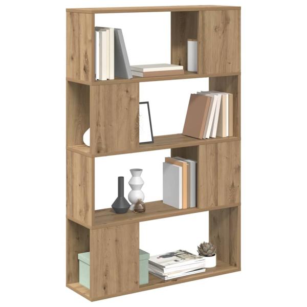 Bücherregal Handgefertigte Eiche Ingenieurholz 80 x 24 x 124 cm