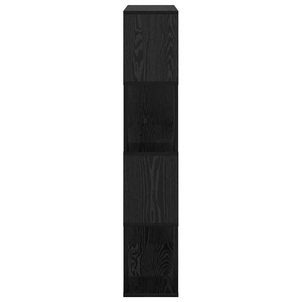 Unterhaltungszentrum Schwarze Eiche Holzwerkstoff 80 x 24 x 124 cm