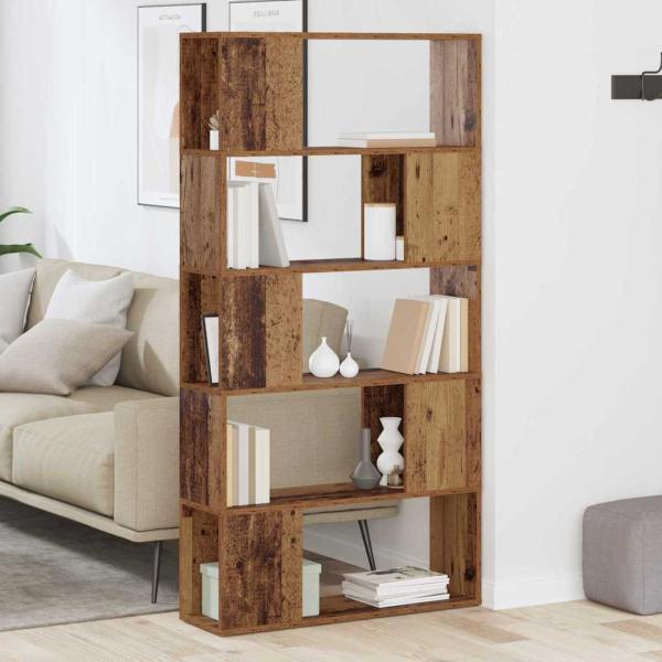 Aufbewahrungseinheit Altholz Massivholz 80 x 24 x 155 cm