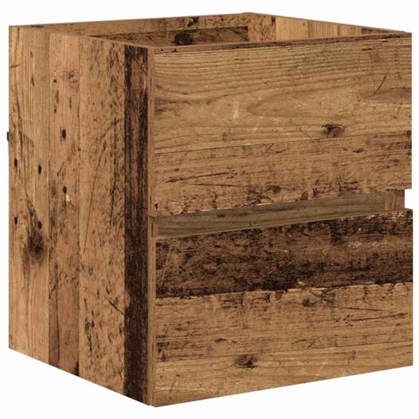Badezimmer Aufbewahrungsschrank Verwittertes Holz MDF mit Holzfurnier