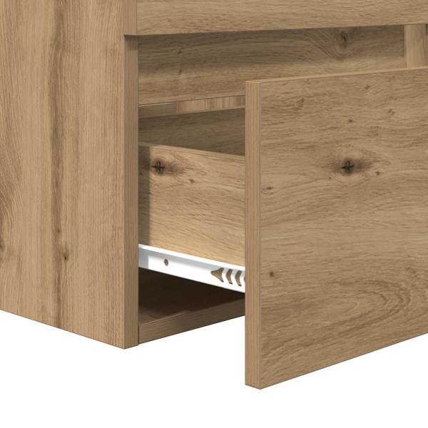 Badezimmer Aufbewahrungsschrank Eiche MDF Mittel Aufbewahrung