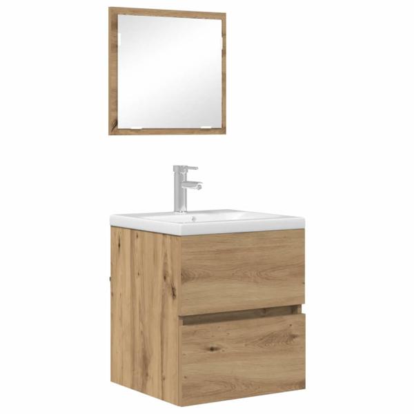Badezimmer Aufbewahrungsschrank Eiche MDF Mittel Aufbewahrung