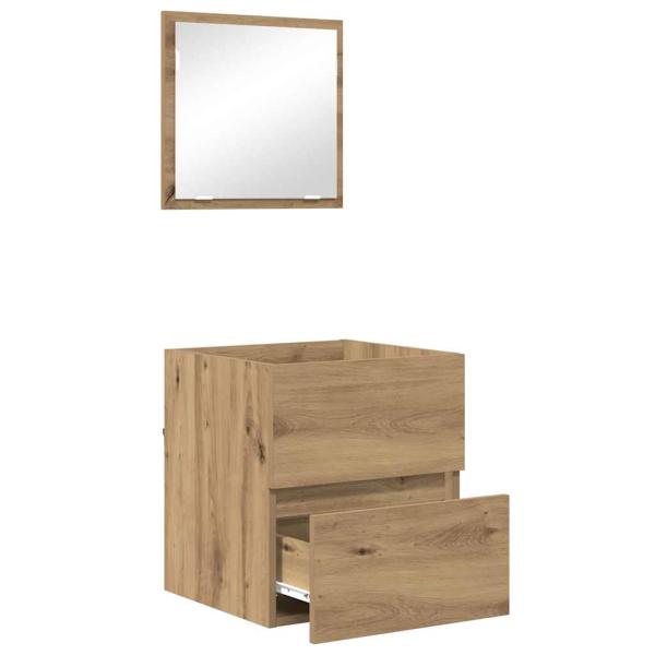 Badezimmer Aufbewahrungsschrank Eiche MDF Mittel Aufbewahrung