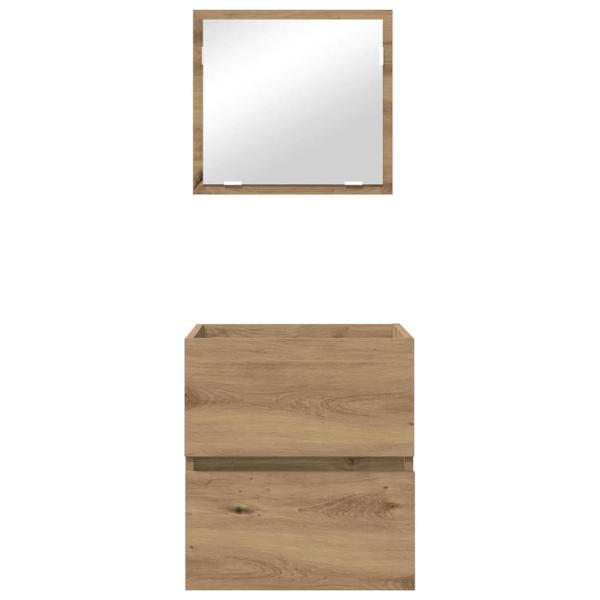 Badezimmer Aufbewahrungsschrank Eiche MDF Mittel Aufbewahrung