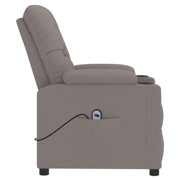 Relaxsessel Elektrisch Taupe Stoff