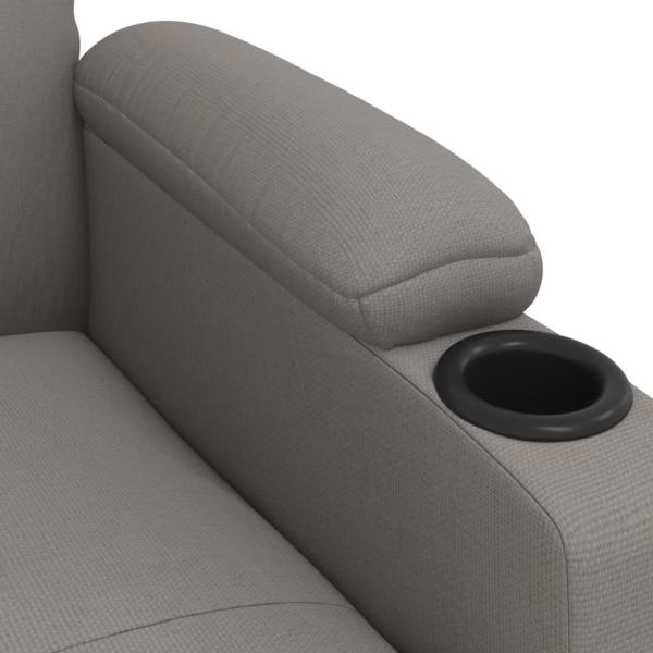 Relaxsessel Elektrisch Taupe Stoff