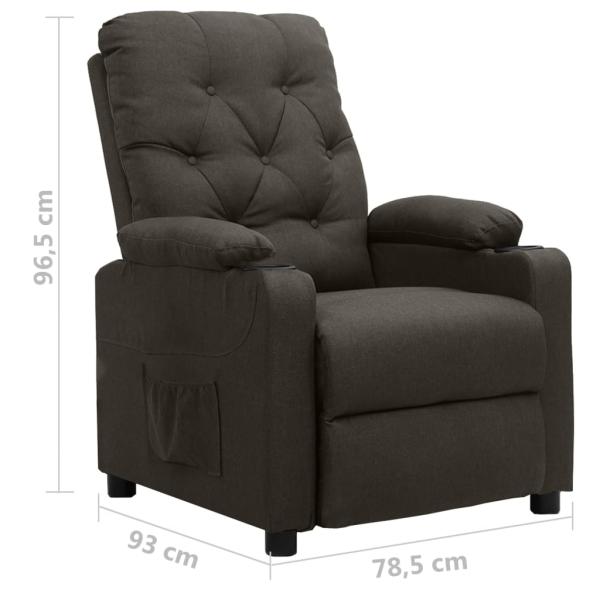 Aufstehsessel Taupe Stoff