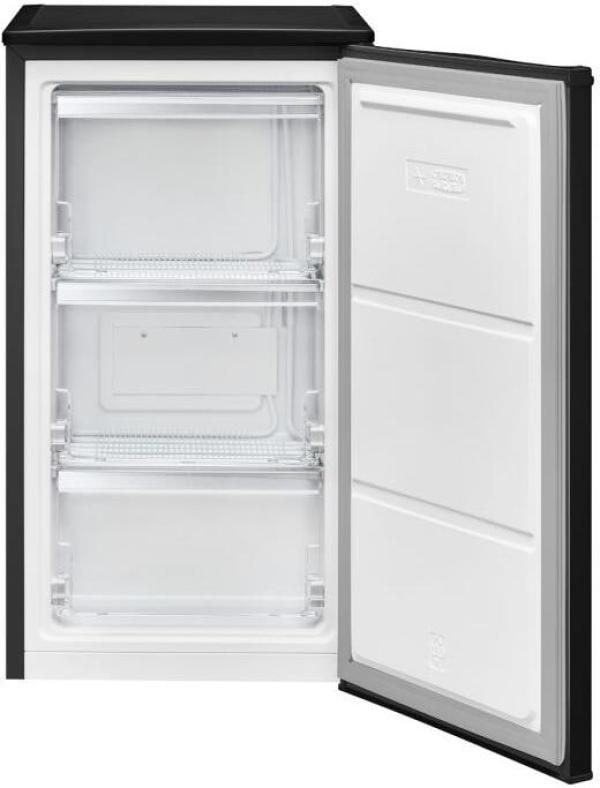 Bomann GS 7256 Stand Gefrierschrank, 45 cm breit, 60 L, 3 Gefrierklappfächer, schwarz