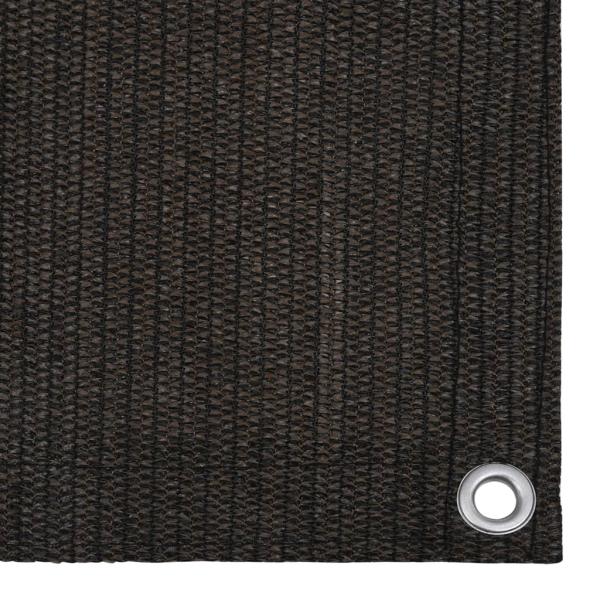 Zeltteppich 200x200 cm Braun
