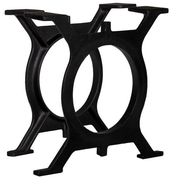 ARDEBO.de - Couchtisch-Beine 2 Stk. O-Gestell Gusseisen