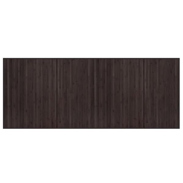 Teppich Rechteckig Dunkelbraun 80x200 cm Bambus