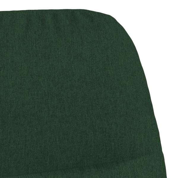 Relaxsessel mit Hocker Dunkelgrün Stoff