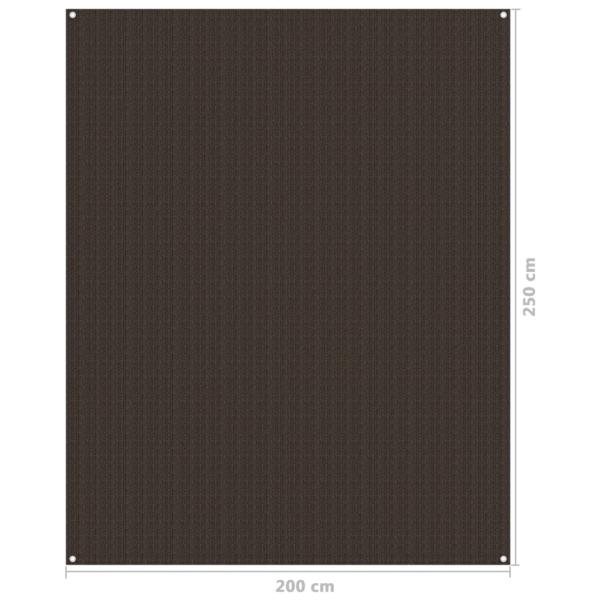 Zeltteppich 250x200 cm Braun