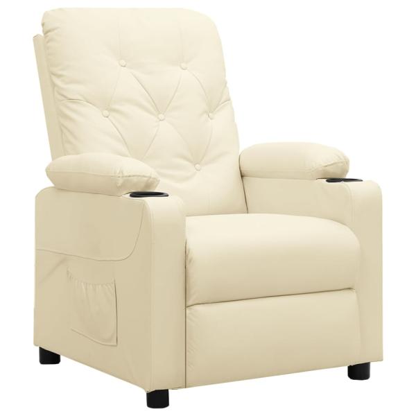 ARDEBO.de - Relaxsessel Creme Kunstleder