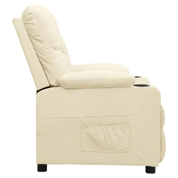 Relaxsessel Creme Kunstleder