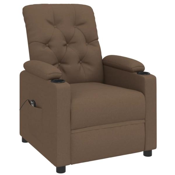 Relaxsessel Elektrisch Braun Stoff