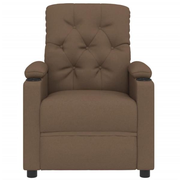 Relaxsessel Elektrisch Braun Stoff