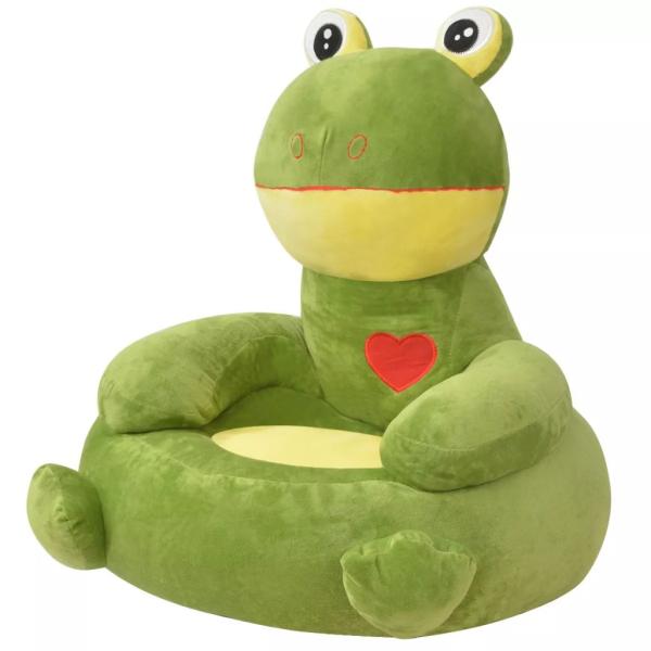 ARDEBO.de - Plüsch-Kindersessel Frosch Grün
