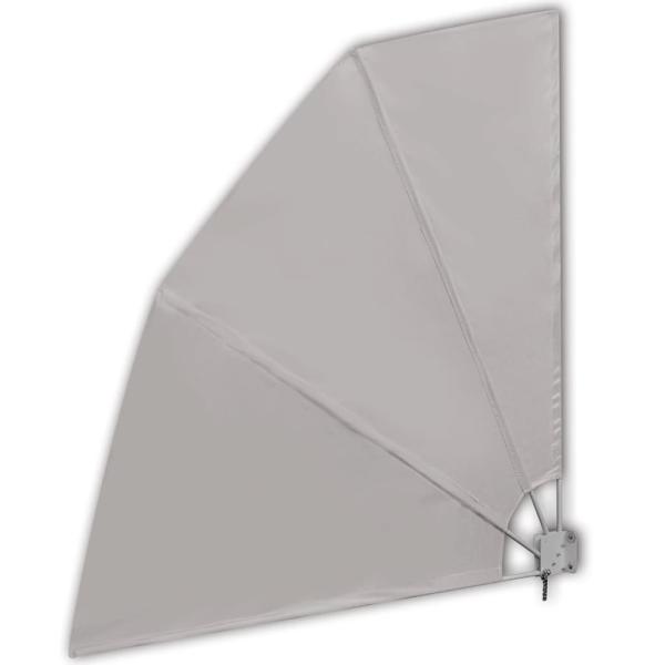 Faltbarer Balkonfächer Creme 210×210 cm