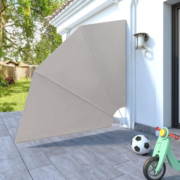 Faltbarer Balkonfächer Creme 210×210 cm