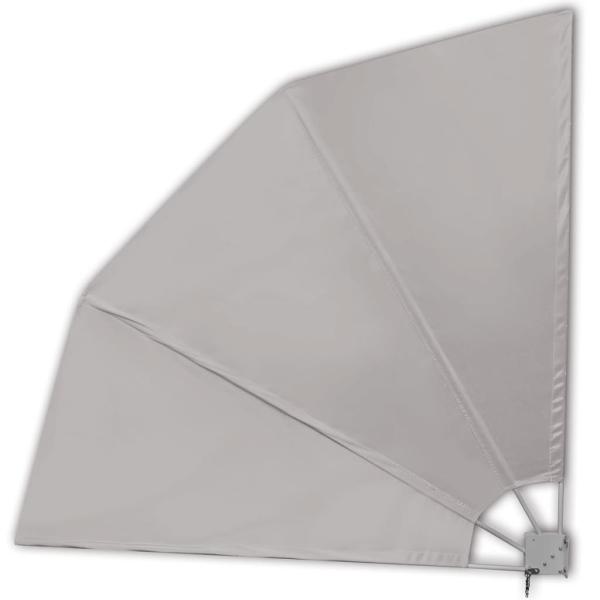 Faltbarer Balkonfächer Creme 210×210 cm