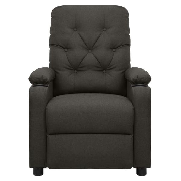Massagesessel mit Aufstehhilfe Taupe Stoff