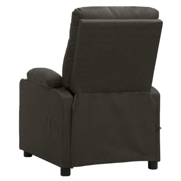 Massagesessel mit Aufstehhilfe Taupe Stoff