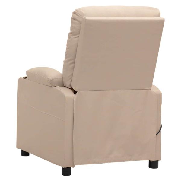Massagesessel Creme Stoff