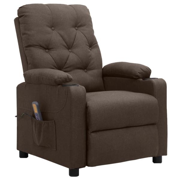 Massagesessel Braun Stoff