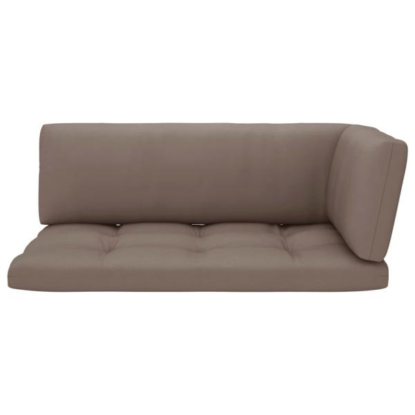 2-Sitzer-Palettensofa Weiß Imprägniertes Kiefernholz