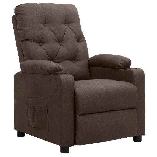 Aufstehsessel Braun Stoff