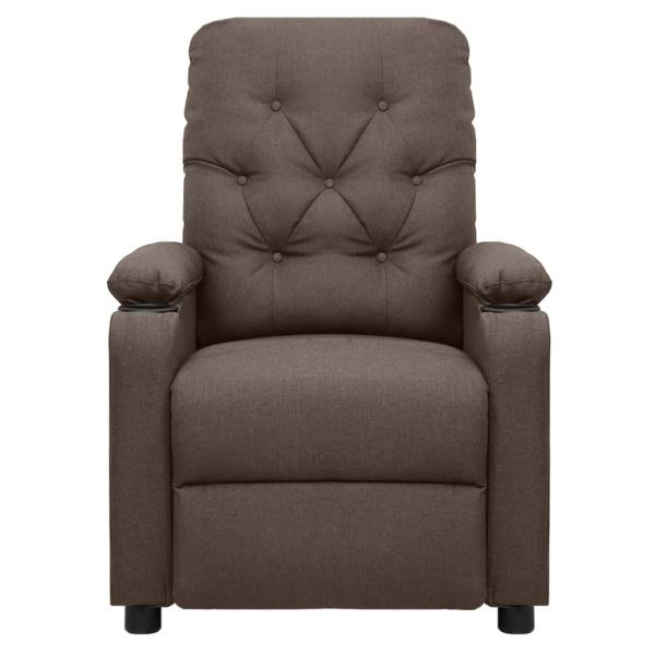 Aufstehsessel Braun Stoff
