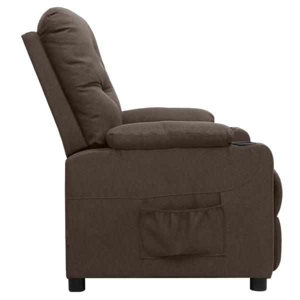 Aufstehsessel Braun Stoff