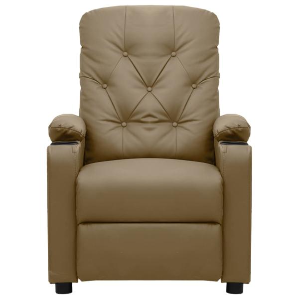 Massagesessel Elektrisch Cappuccino-Braun Kunstleder