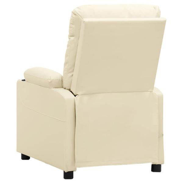 Massagesessel Elektrisch Creme Kunstleder