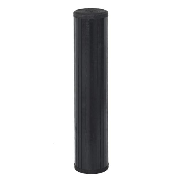 Teppich Rechteckig Schwarz 100x200 cm Bambus