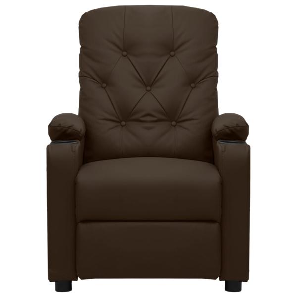 Massagesessel Braun Kunstleder