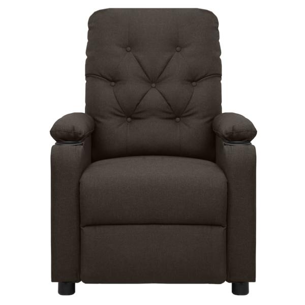 Relaxsessel Dunkelbraun Stoff