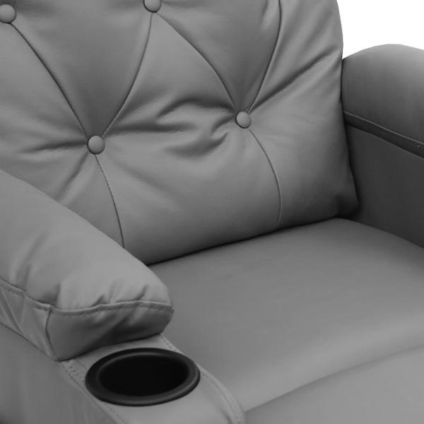 Relaxsessel Grau Kunstleder