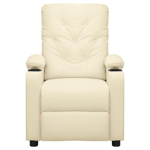 Massagesessel Creme Kunstleder