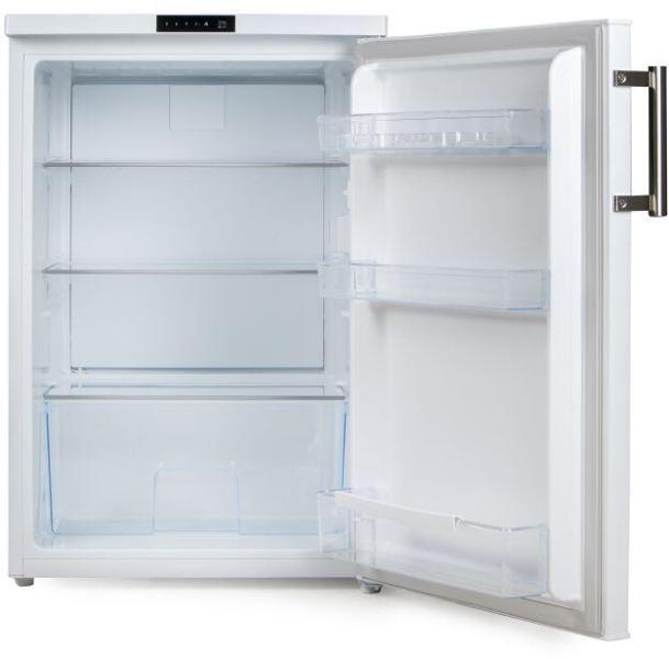 DOMO DO91123 Stand Kühlschrank ohne Gefrierfach, 55,5 cm breit, 134 L, Superkühlfunktion, LED-Display, weiß