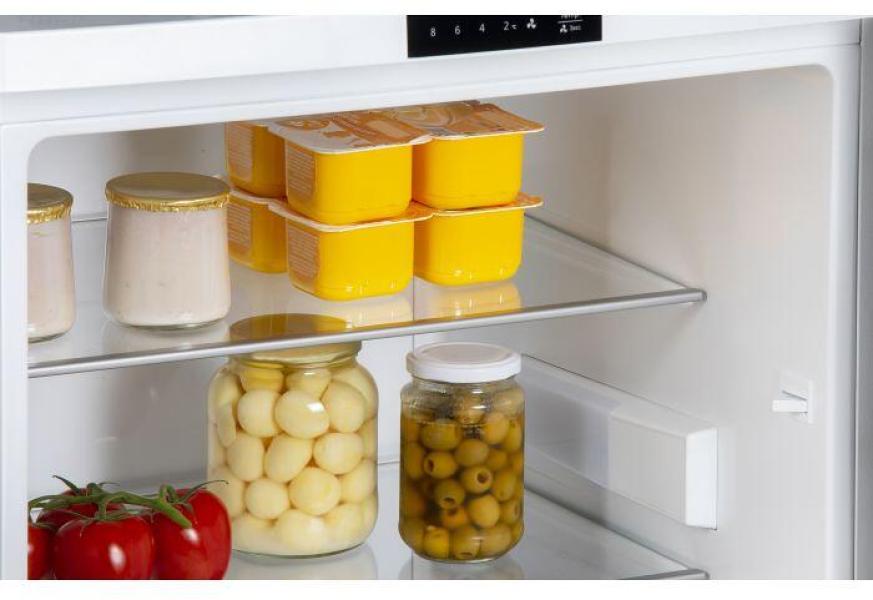 DOMO DO91123 Stand Kühlschrank ohne Gefrierfach, 55,5 cm breit, 134 L, Superkühlfunktion, LED-Display, weiß