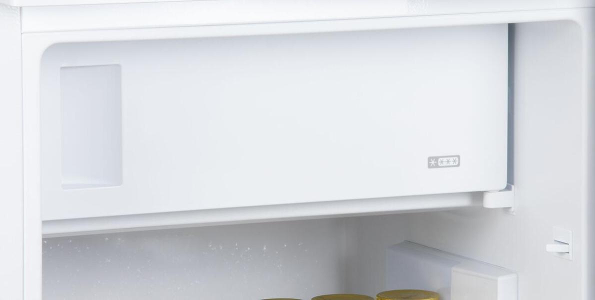 DOMO DO91122 Standkühlschränke mit Gefrierfach, 55,5 cm breit, 120 L, Supergefrierfunktion, LED-Display, weiß