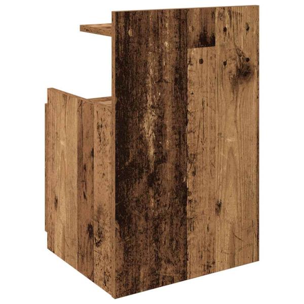 Nachttische 2 Stk. mit 2 Schubladen Altes Holz 40x36,5x62 cm