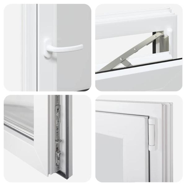 Kellerfenster "RISOR" 50x75 cm Drehkipp DIN Rechts Weiß