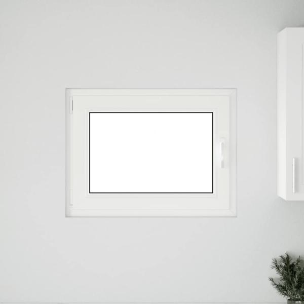 Kellerfenster "RISOR" 80x50 cm Drehkipp DIN Links Weiß