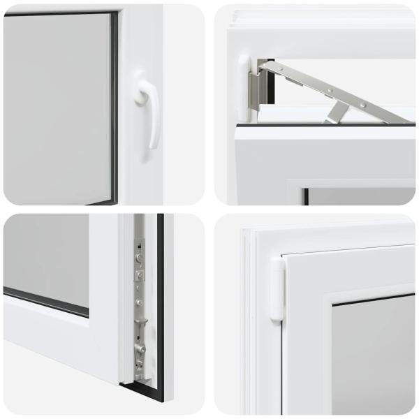 Kellerfenster "RISOR" 80x50 cm Drehkipp DIN Links Weiß