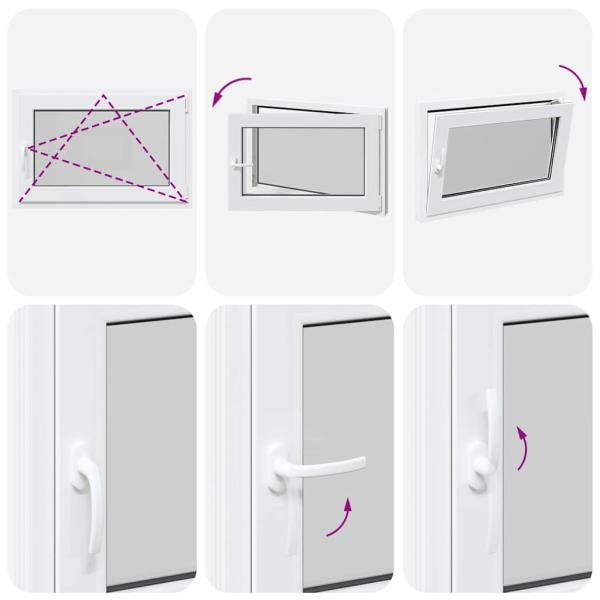 Kellerfenster "RISOR" 90x50 cm Drehkipp DIN Rechts Weiß