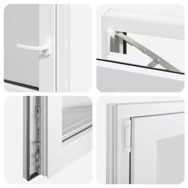 Kellerfenster "RISOR" 50x50 cm Drehkipp DIN Links Weiß